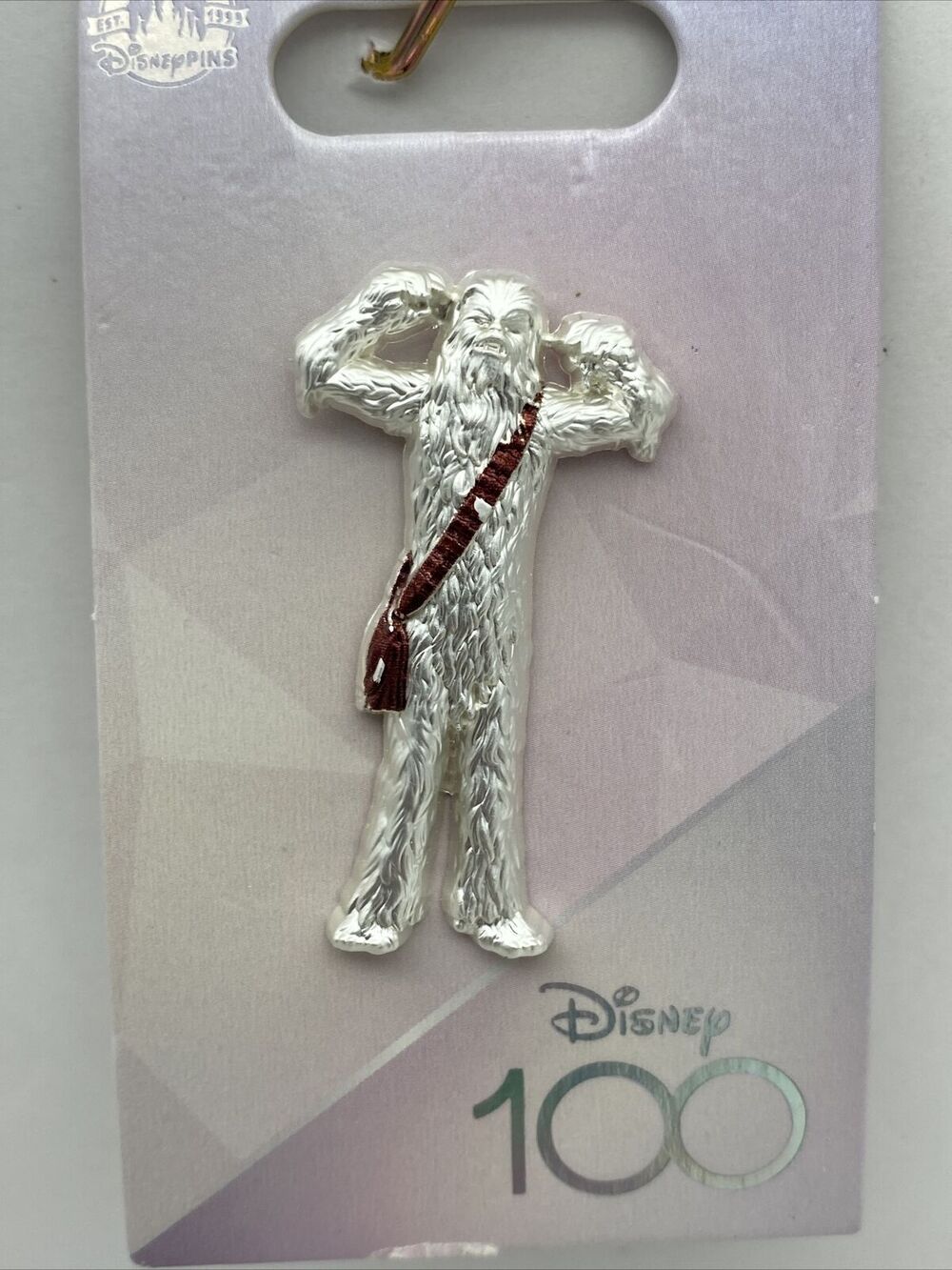 Disney Parks Pin Chewbacca 100 Years Anniversary Platinum Collection Star Wars
